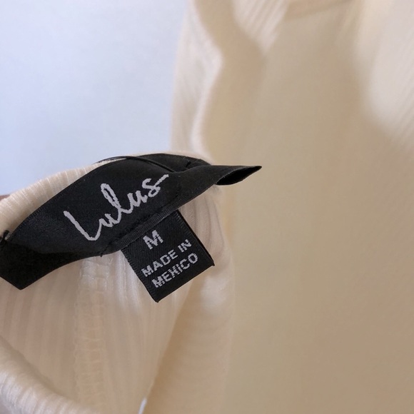 NWT Lulus Upgraded Basic White Ribbed Scoop Back Sleeveless Bodysuit - Picture 10 of 10